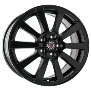 Platin P58 Matt Black 7x17 ET 40 5/114.3 Alufelge Schwarz