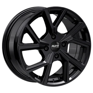 Platin P115 Black Shiny 6.5x16 ET 37 4/100 Alufelge Schwarz