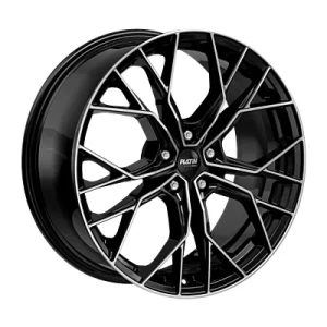 Platin P118 Black Polished 8x18 ET 45 5/112 Alufelge Schwarz