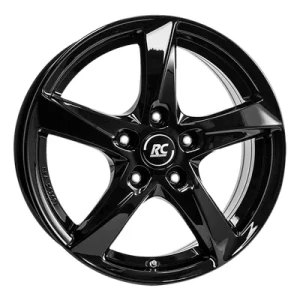 RC Design Rc30 Black Gloss 6.5x16 ET 38 5X100 Alufelge Schwarz
