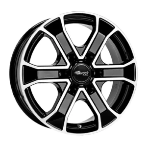 RC Design Rc31 Black Gloss Fully Polished 8x18 ET 38 6X139 Alufelge Schwarz