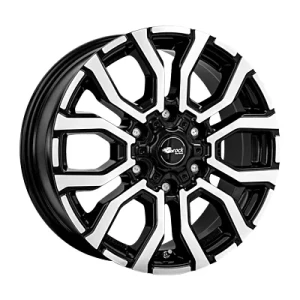 RC Design Rc35 Black Gloss Fully Polished 6.5x16 ET 50 6/120 Alufelge Schwarz