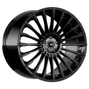 TEC Speedwheels Gt 5 Black Glossy 9x19 ET 48 5/120 Alufelge Schwarz