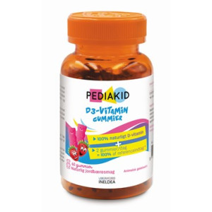 PEDIAKID Gummies Vitamin D3 Kosttilskud 60 stk