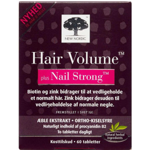 New Nordic Hair Volume Plus Strong Nails Tabletter Kosttilskud 60 stk