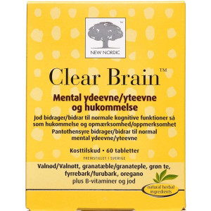 New Nordic Clear Brain Tabletter Kosttilskud 60 stk