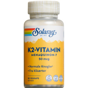 Solaray K2-Vitamin 50 Mikg Kosttilskud 30 stk