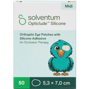 Opticlude Silicone Midi Dreng Medicinsk udstyr 50 stk