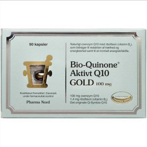 Pharma Nord Bio-Quinone Aktivt Q10 Gold kapsler Kosttilskud 90 stk