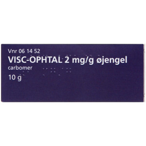Orifarm Visc-ophtal 2 mg/g 10 g Øjengel