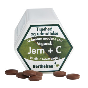 Berthelsen Jern + C Kosttilskud 90 stk