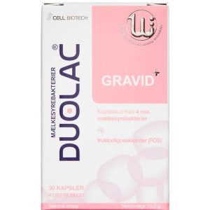 Duolac Gravid+ Kosttilskud 30 kapsler