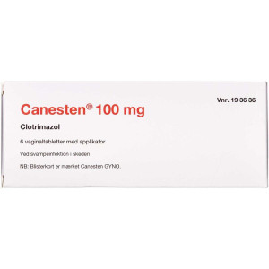 2care4 Canesten 100 mg 6 stk Vaginaltabletter