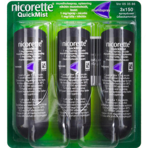 Nicorette QuickMist 1 mg/dosis 450 dosis Mundhulespray, opløsning