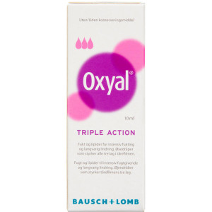 Oxyal Triple Action Øjendråber Medicinsk udstyr 10 ml