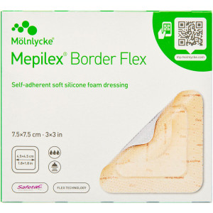 Mepilex Border Flex 7,5 x 7,5 cm Medicinsk udstyr 5 stk
