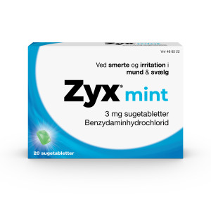 Zyx mint 3 mg 20 stk Sugetabletter