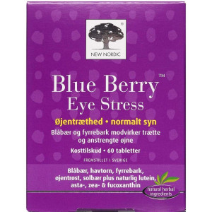 New Nordic Blue Berry Eye Stress Kosttilskud 60 stk