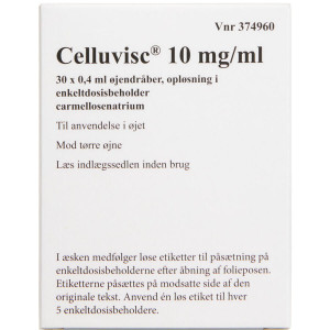 Epione Celluvisc 10 mg/ml 12 ml Øjendråber, opløsning, enkeltdosisbeholder
