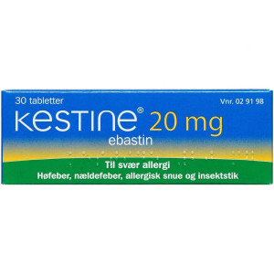 Almirall Kestine 20 mg 30 stk Filmovertrukne tabletter