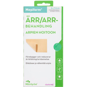 Mepiform 5 x 7,5 cm Medicinsk udstyr 2 stk