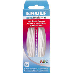Ekulf Bro&Implantat Tandtråd 30 stk