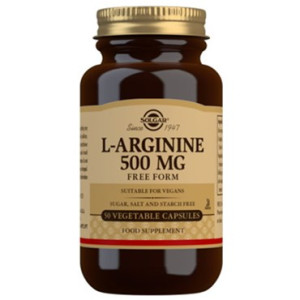 SOLGAR L-ARGININ 500MG (50KAPS) Kosttilskud 50 kaps