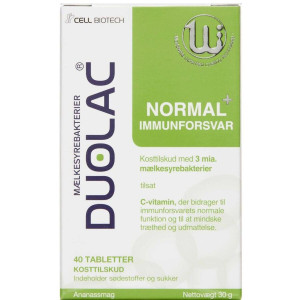 Duolac Normal+ Immunforsvar Kosttilskud 40 stk