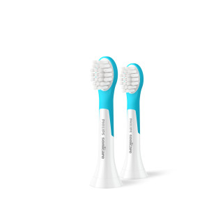 Philips Sonicare For Kids 2 x Tandbørstehoveder - Hvid/Turkis 2 stk