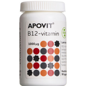 Apovit B12 1000 Mikg Lakridssmag Kosttilskud 90 stk