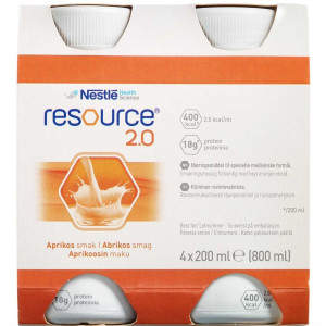 Resource 2.0 Abrikos 4 x 200 ml