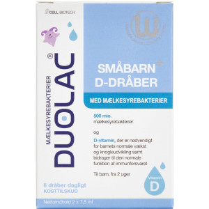Duolac Småbarn+ D-dråber Kosttilskud 2 x 7,5 ml
