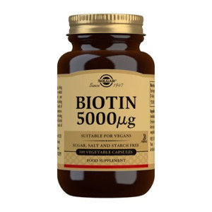 SOLGAR VITAMIN BIOTIN Kosttilskud 100 stk
