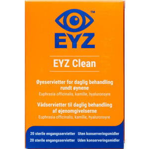 EYZ Clean Sterile Vådservietter Til Øjenomgivelser Medicinsk udstyr 20 stk