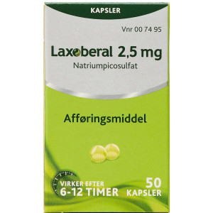Boehringer Ingelheim Laxoberal 2,5 mg 50 stk Kapsler, bløde