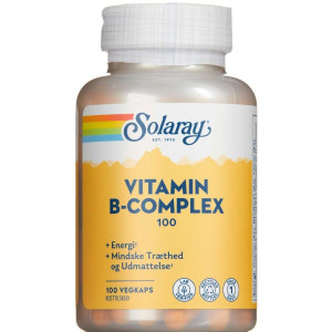 Solaray Vitamin B-Complex 100 Kosttilskud 100 stk