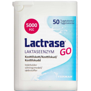 Lactrase GO Tyggetabletter Kosttilskud 50 stk