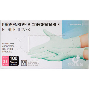 Prosenso Bionedbrydelig Nitrilhandske X-Large Medicinsk udstyr 100 stk