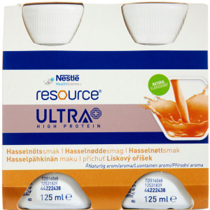 Resource Ultra Hasselnød 4 x 125 ml