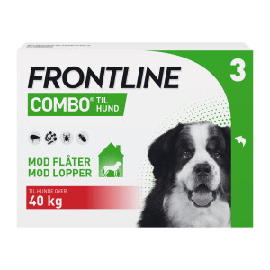 Frontline Combo Vet. hund 40+ 100 + 90 mg/ml 12,06 ml Spot-on, opløsning