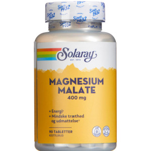 Solaray Magnesium Malate Kosttilskud 90 stk