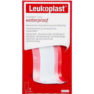 Leukoplast Leukomed T Plus Waterproof 10x20 cm Medicinsk udstyr 5 stk