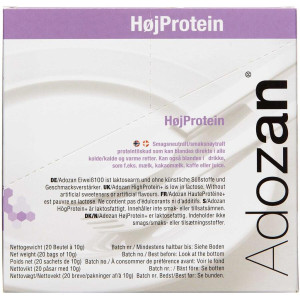 Adozan Adosan Pulver HøjProtein 20 x 10 g