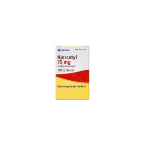 Orifarm generics Hjercatyl 75 mg (Håndkøb, apoteksforbeholdt) 100 stk Tabletter
