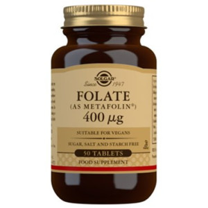 SOLGAR FOLAT METAFOLIN 400µg Kosttilskud 50 tabl