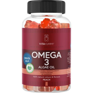 Vitayummy Omega 3, Peach Kosttilskud 60 stk