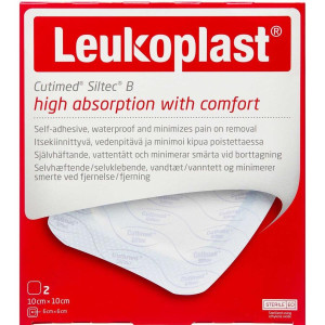 Leukoplast Cutmed Siltec B 10 x 10 cm Medicinsk udstyr 2 stk