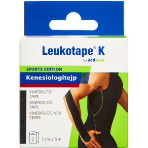 Actimove Leukotape K Sort 5cmx5m Medicinsk udstyr 1 stk