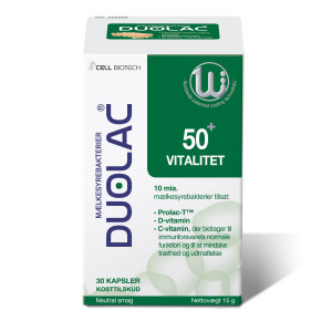Duolac Vitalitet 50+ Kosttilskud 30 stk