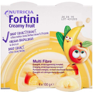 Nutricia Fortini Creamy Fruit Sommerfrugt 4 x 100 g